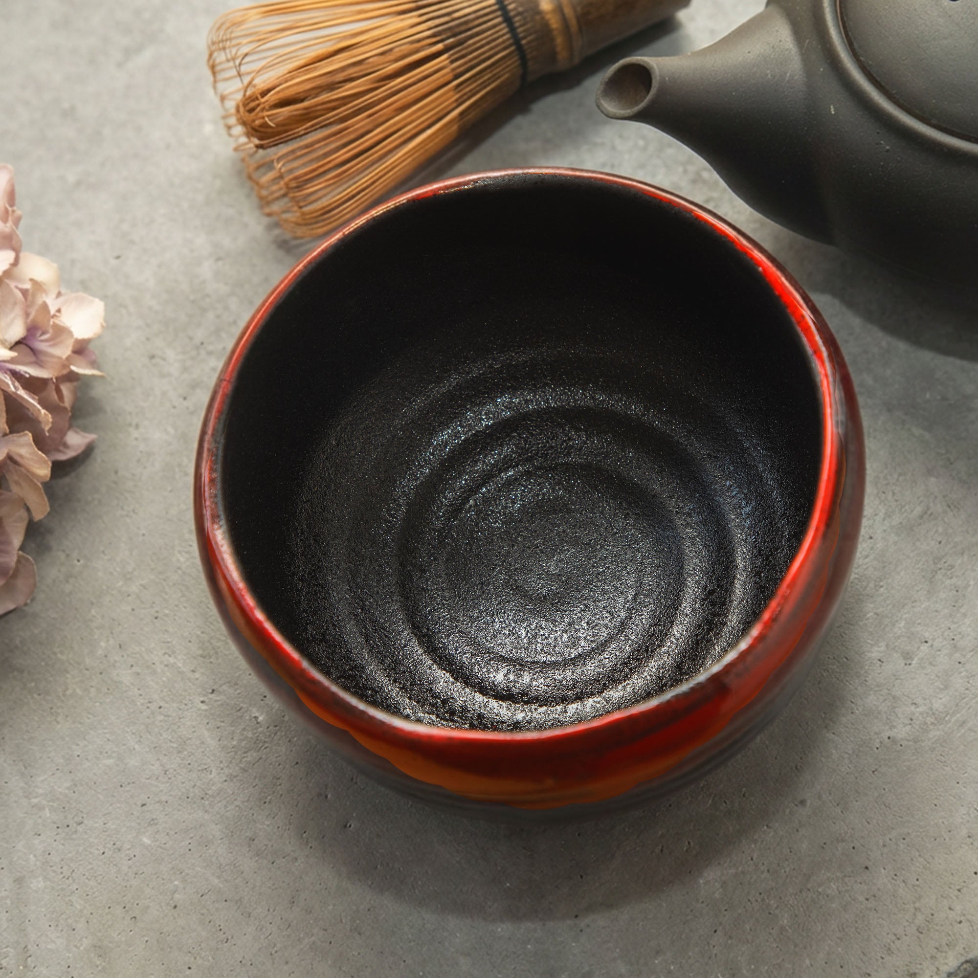 Mino-yaki Matcha Bowl, Akatsuki Brush