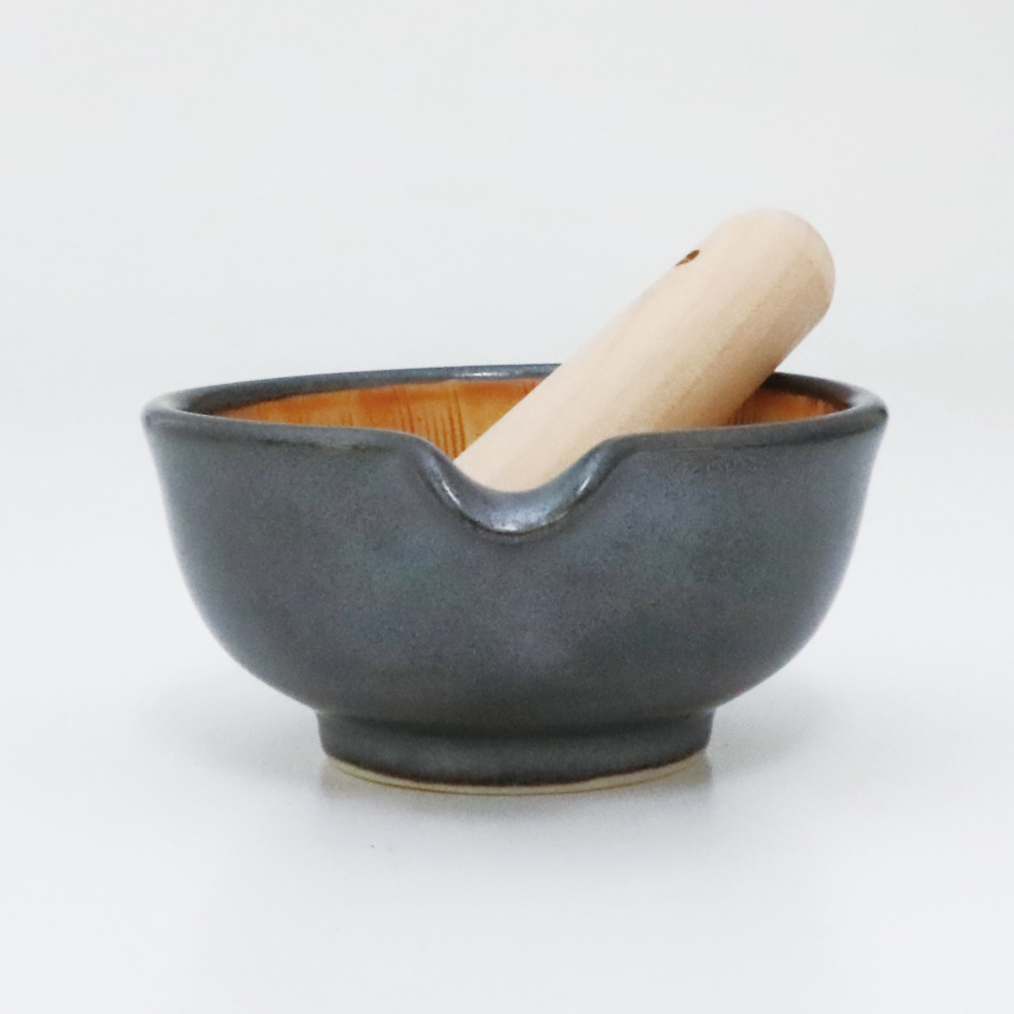 Japanese Suribachi Mortar & Pestle Set - Black