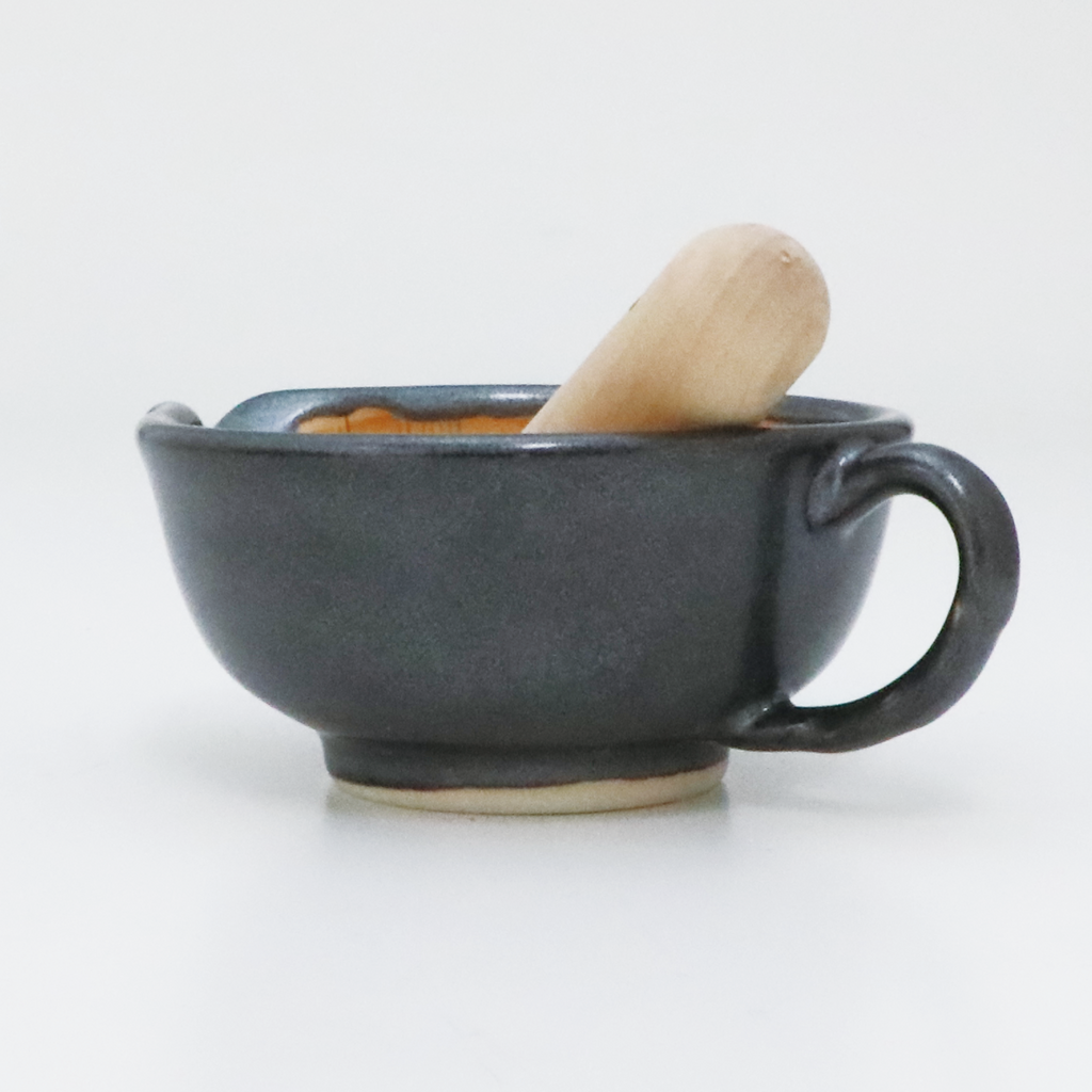 Japanese Suribachi Mortar & Pestle Set - Black
