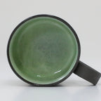 Mino-yaki Peridot green ceramic mug, view 6