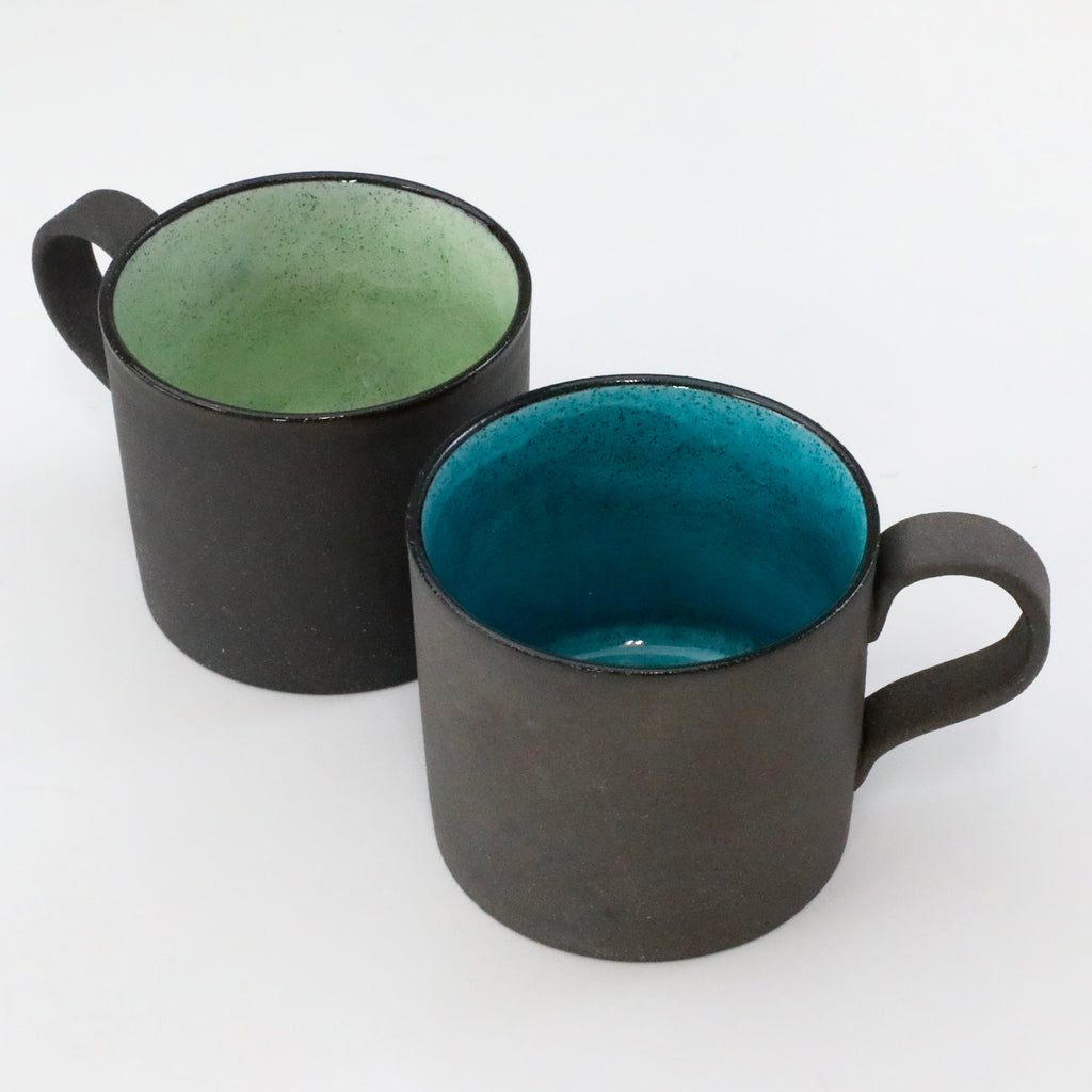 Mino-yaki Peridot green ceramic mug, view 7