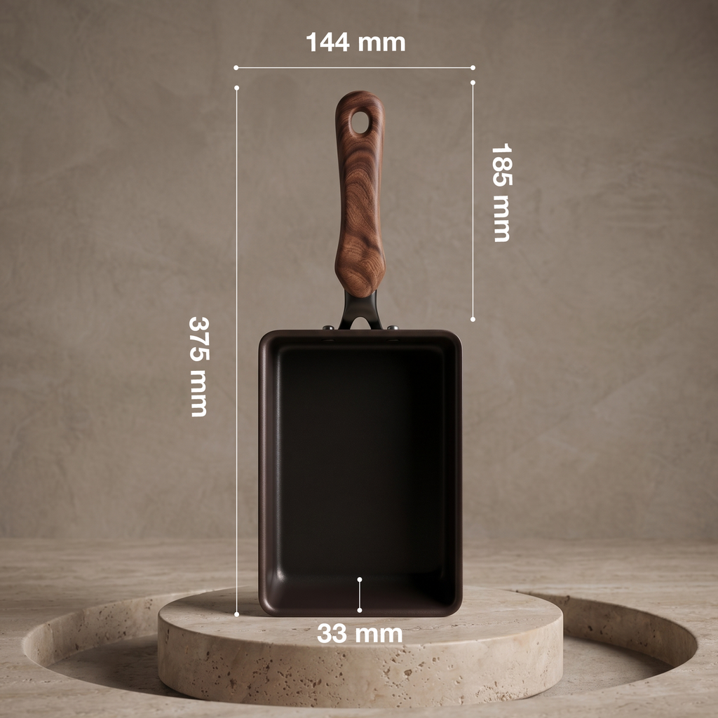 Tamagoyaki Pan, Made in Japan, 144 x 194 mm