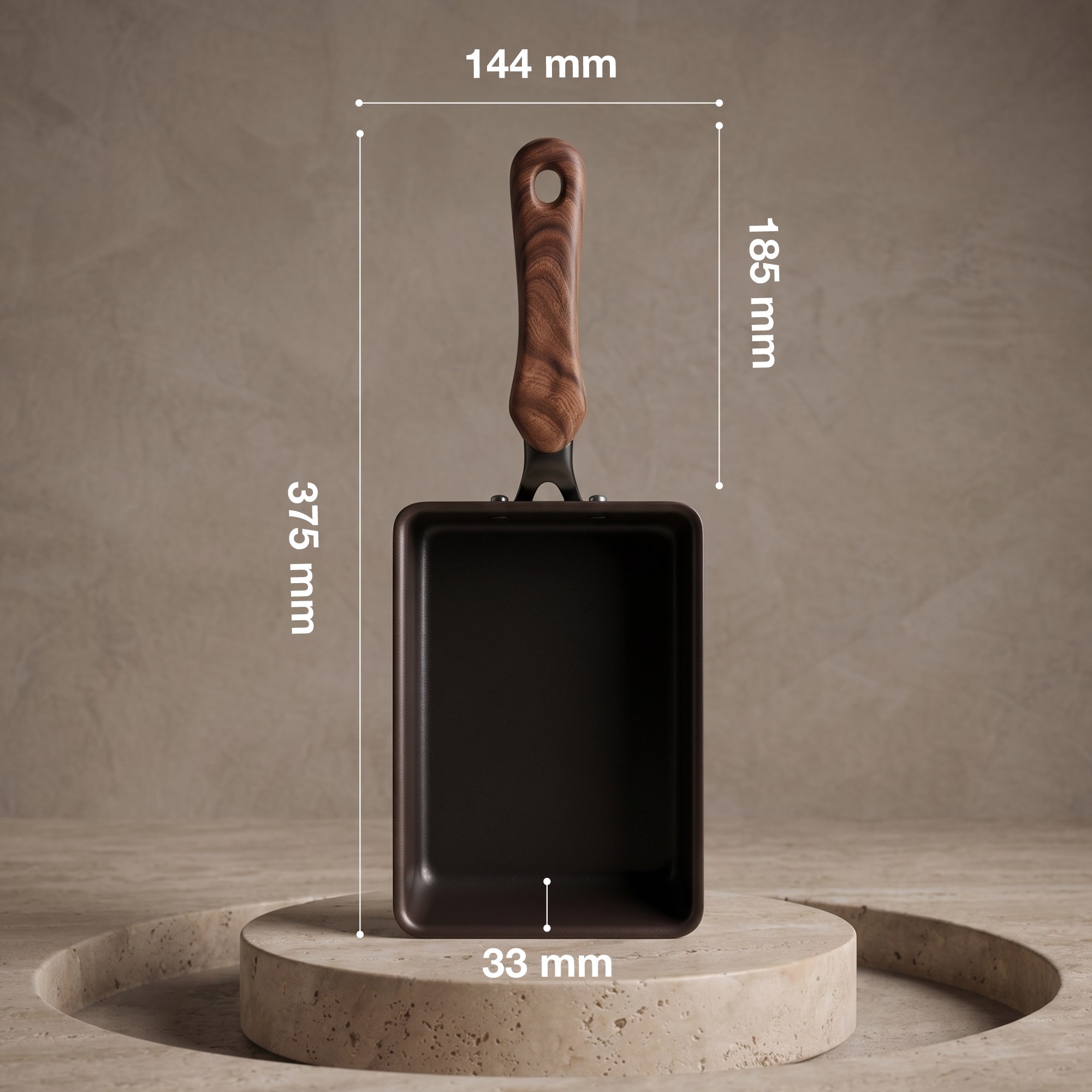 Tamagoyaki Pan, Made in Japan, 144 x 194 mm