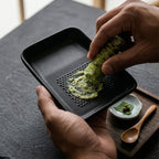 Ceramic Grater Plate for Wasabi, Ginger, Garlic and Onion