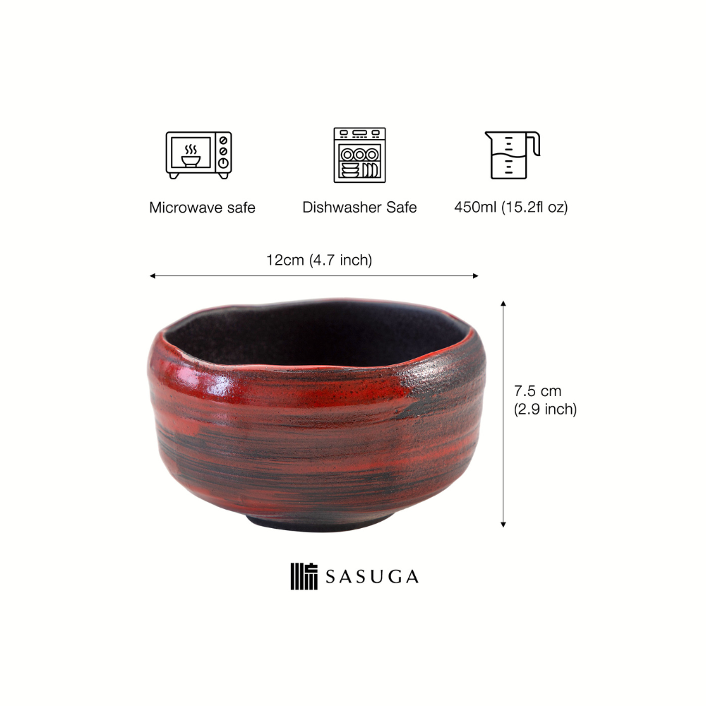 Mino-yaki Matcha Bowl, Akatsuki Brush