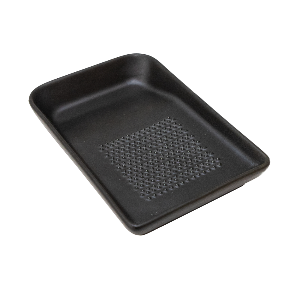 Ceramic Grater Plate for Wasabi, Ginger, Garlic and Onion