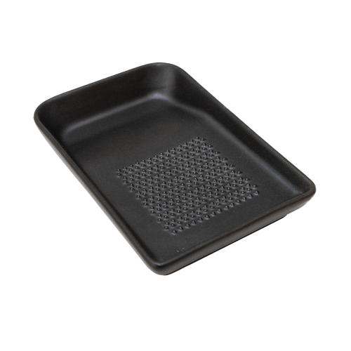Ceramic grater plate for wasabi, ginger, garlic and onion