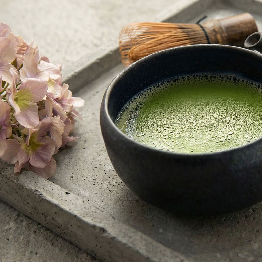 Kasumi Mino-yaki matcha bowl, view 4