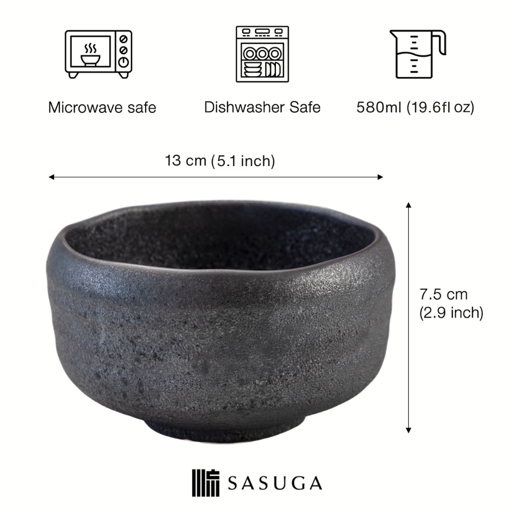 Kasumi Mino-yaki matcha bowl, view 6