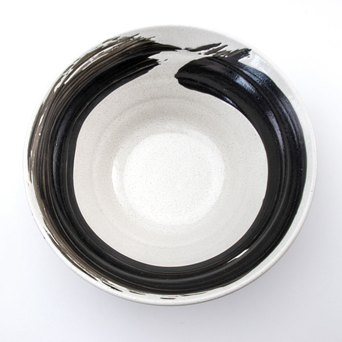 Mino-yaki brushed white noodle bowl, view 2
